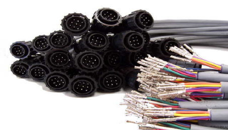 Bulk connector pigtails and terminated wire ends